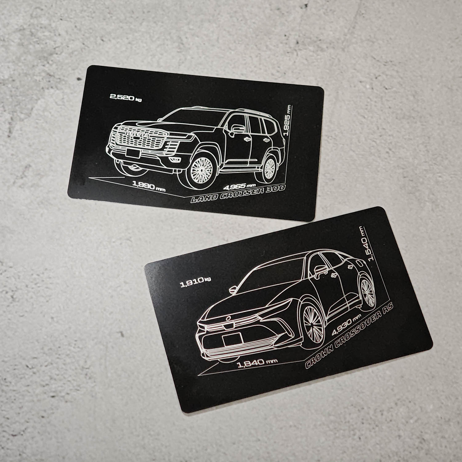 車サイズ重量早見カード